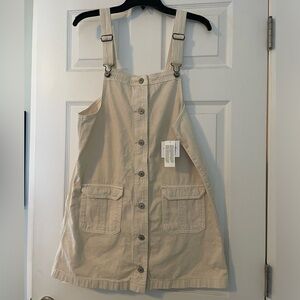 NWT American Eagle Button-Front Overall Dress